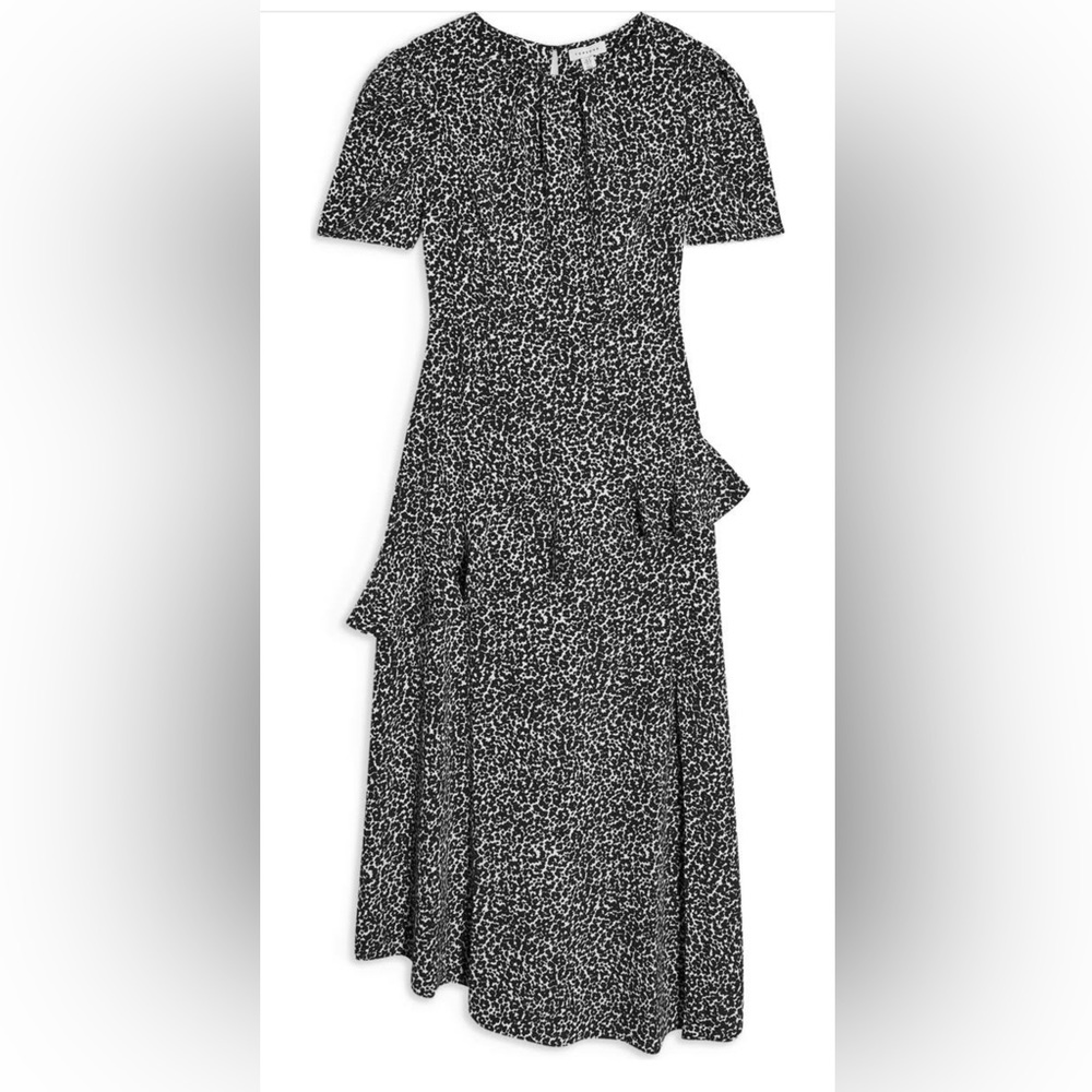 TopShop Black & White Print Dress 8